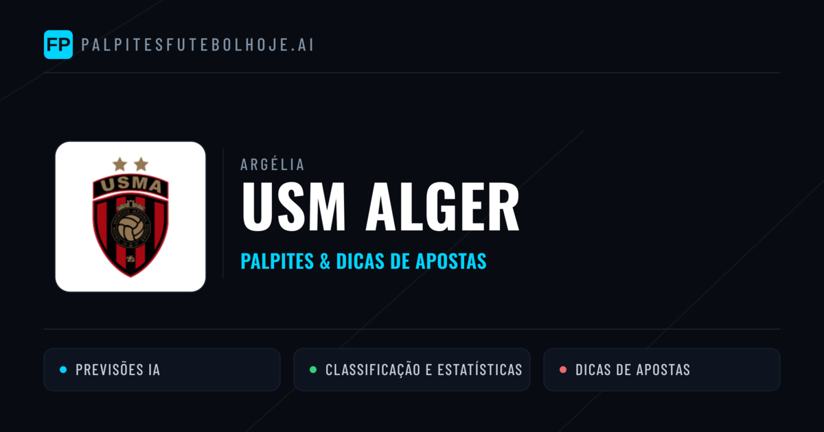 USM Alger Palpites & Estatísticas