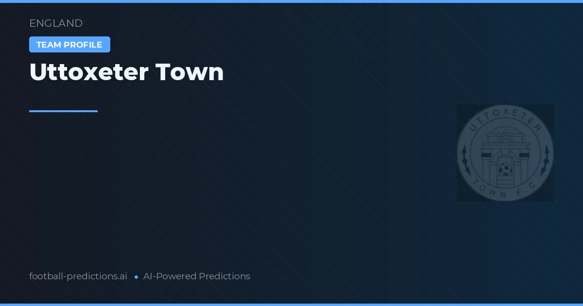 Uttoxeter Town Palpites & Estatísticas