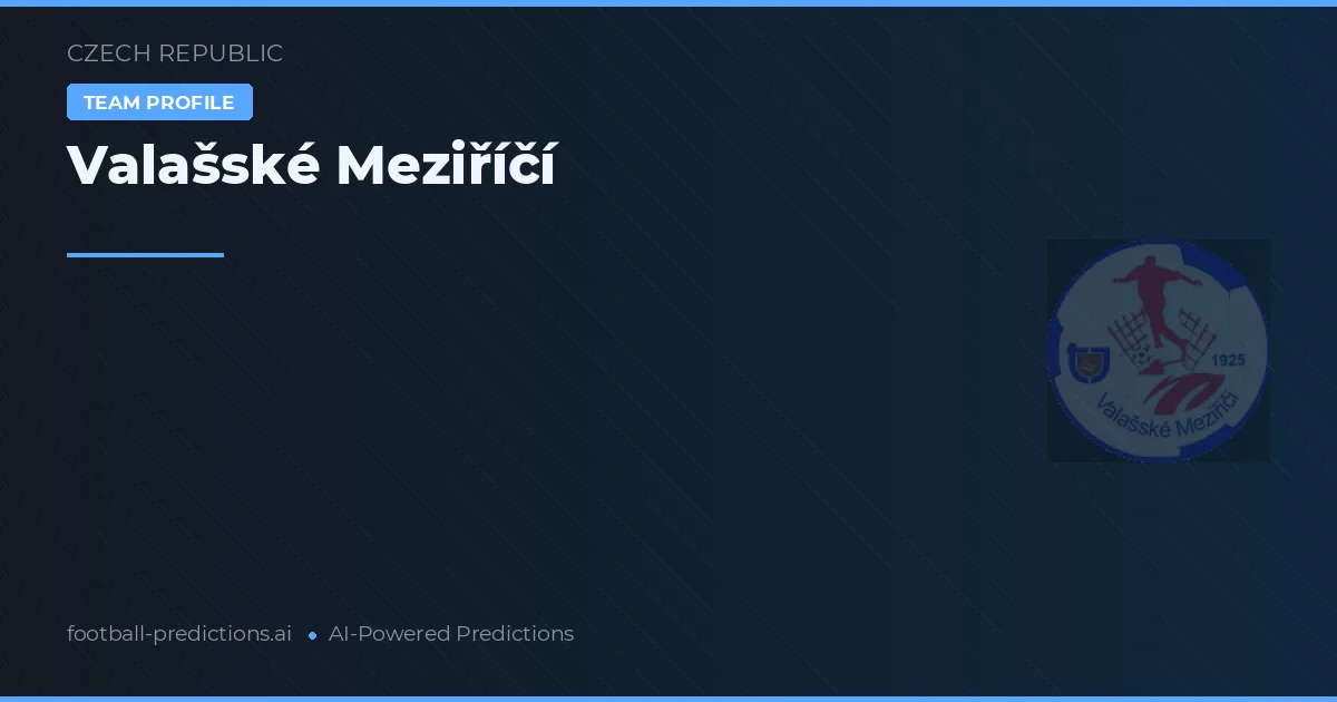 Valašské Meziříčí Palpites & Estatísticas
