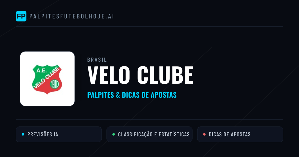 Velo Clube Palpites & Estatísticas