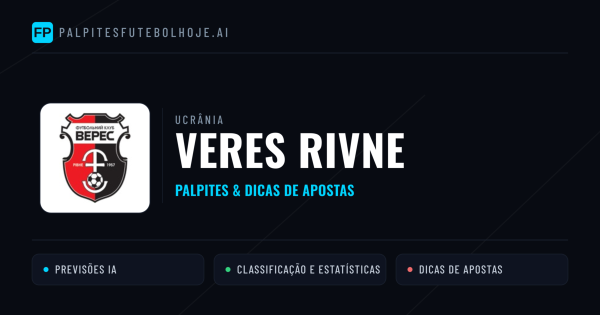 Veres Rivne Palpites & Estatísticas