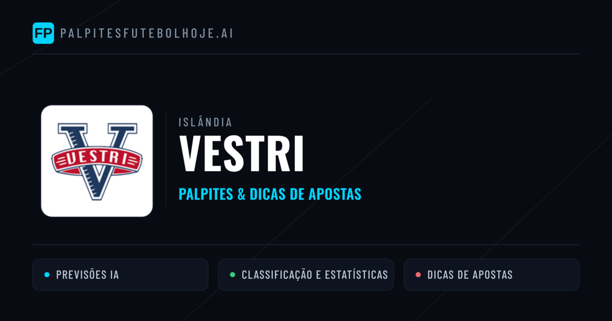 Vestri Palpites & Estatísticas