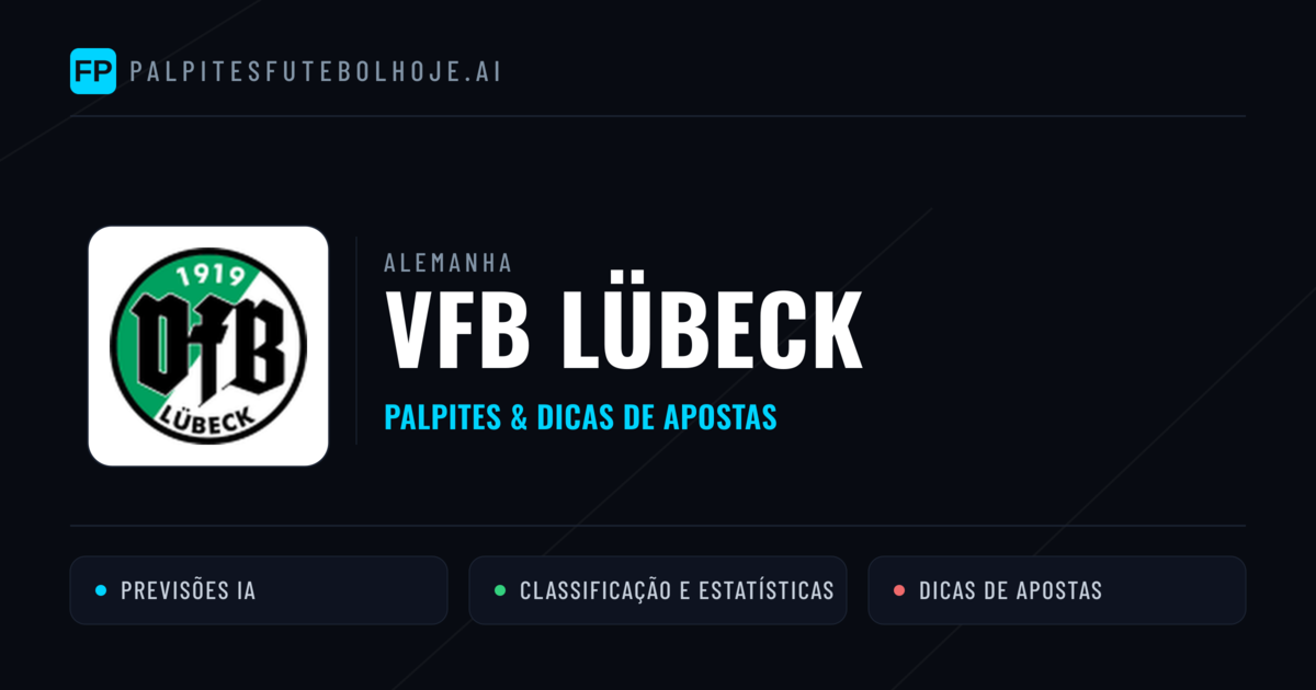 VfB Lübeck Palpites & Estatísticas