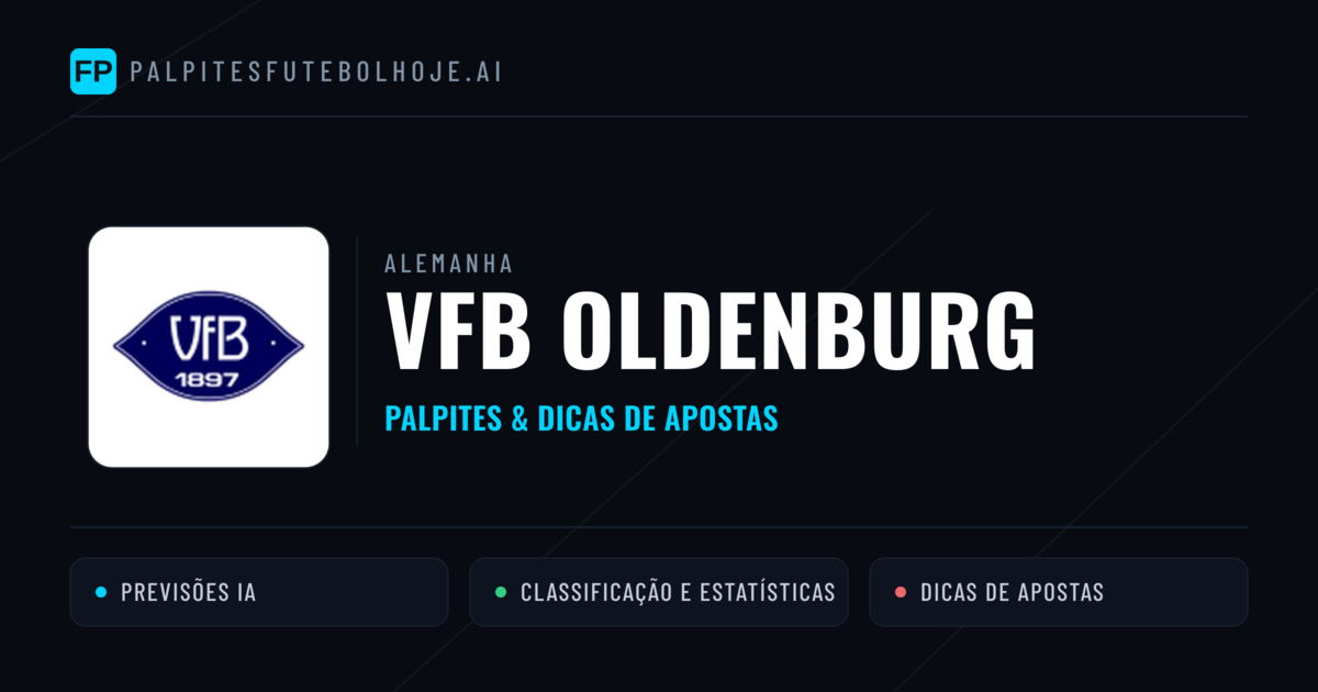 VfB Oldenburg Palpites & Estatísticas