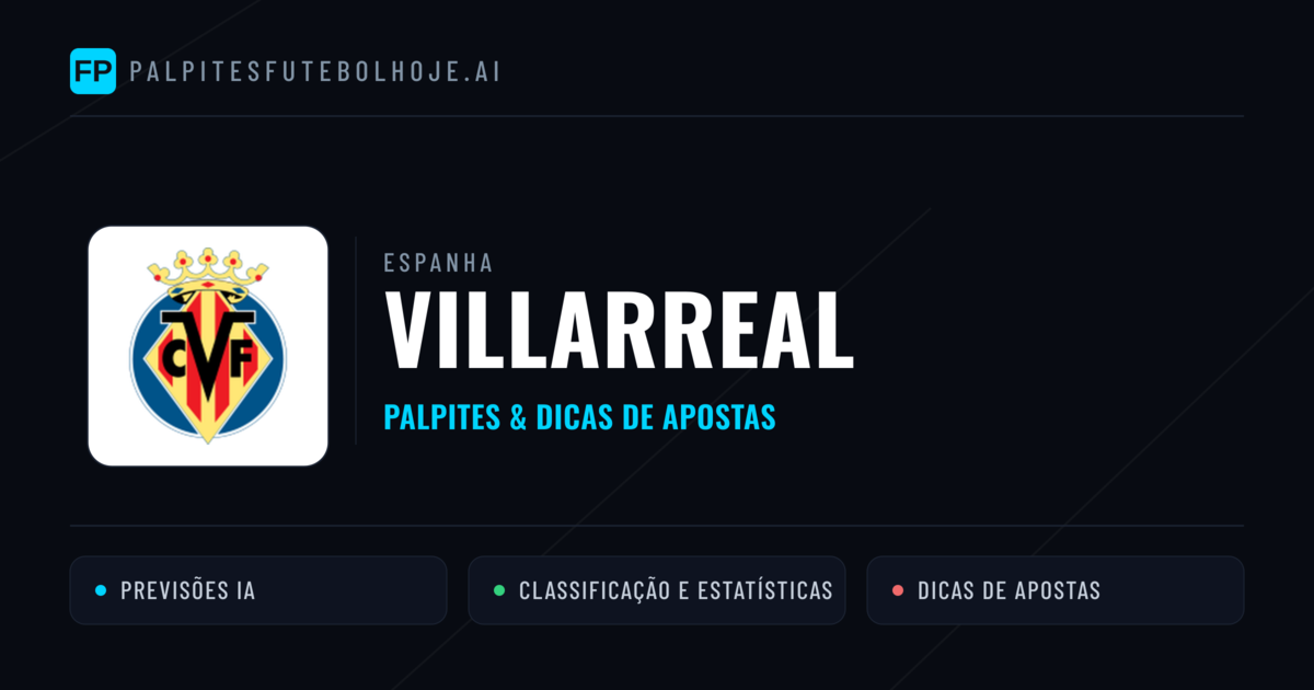 Villarreal Palpites & Estatísticas