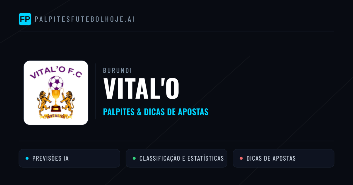 Vital'O Palpites & Estatísticas