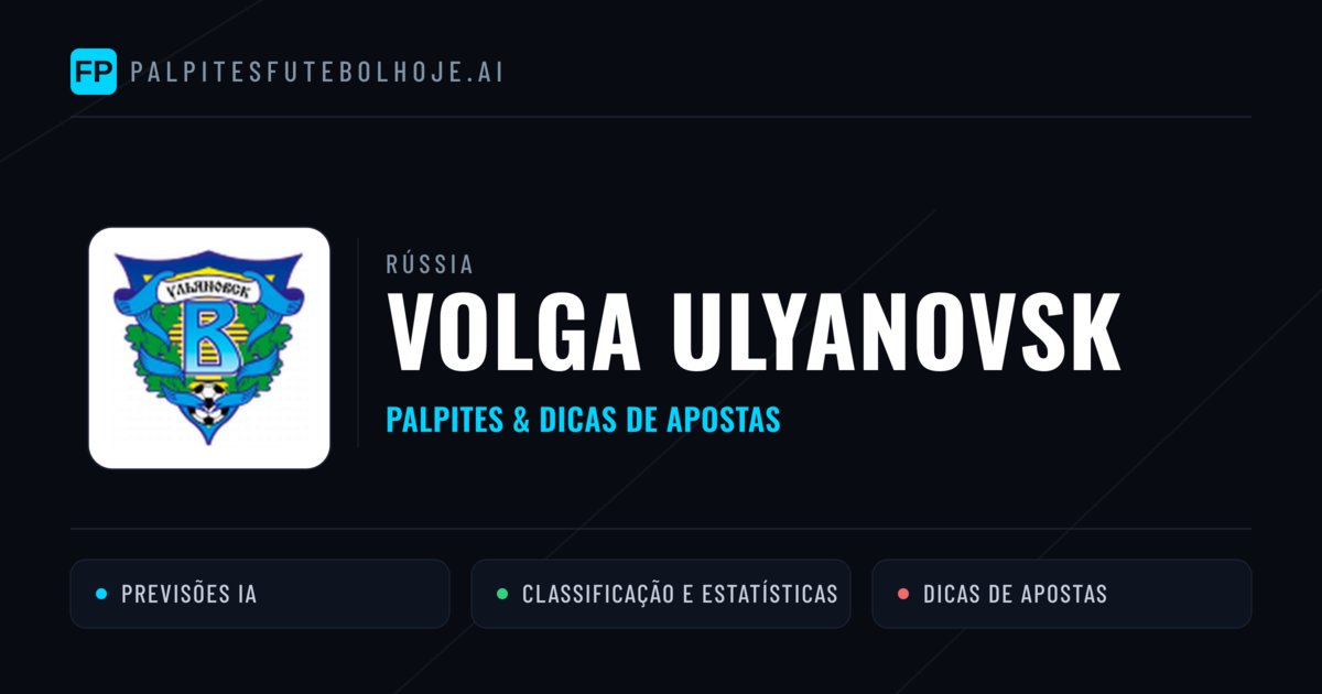 Volga Ulyanovsk Palpites & Estatísticas