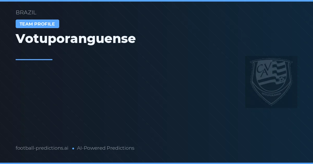 Votuporanguense Palpites & Estatísticas