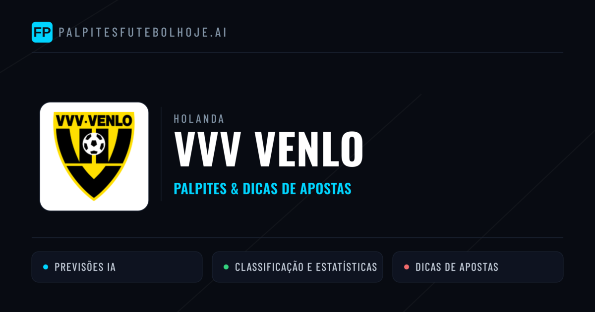 VVV Venlo Palpites & Estatísticas