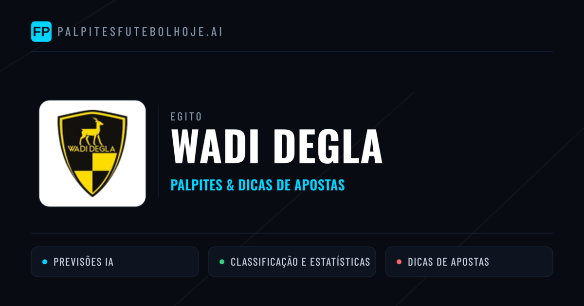 Wadi Degla Palpites & Estatísticas