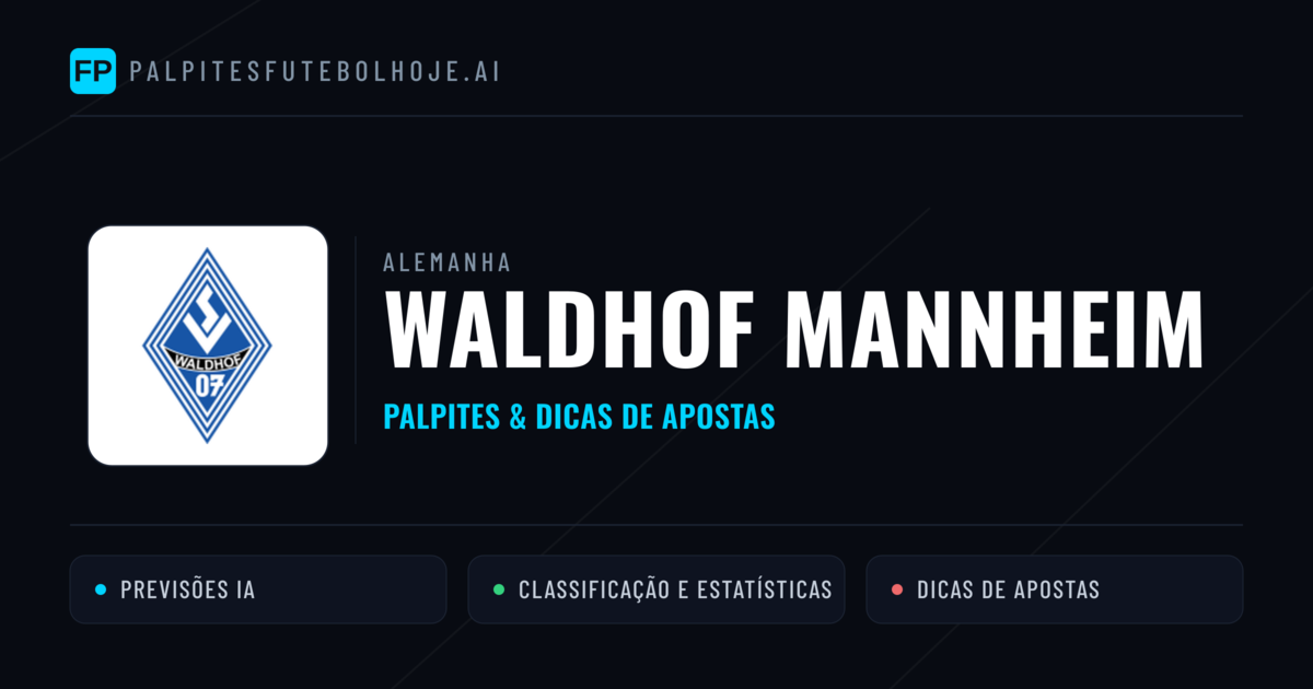 Waldhof Mannheim Palpites & Estatísticas