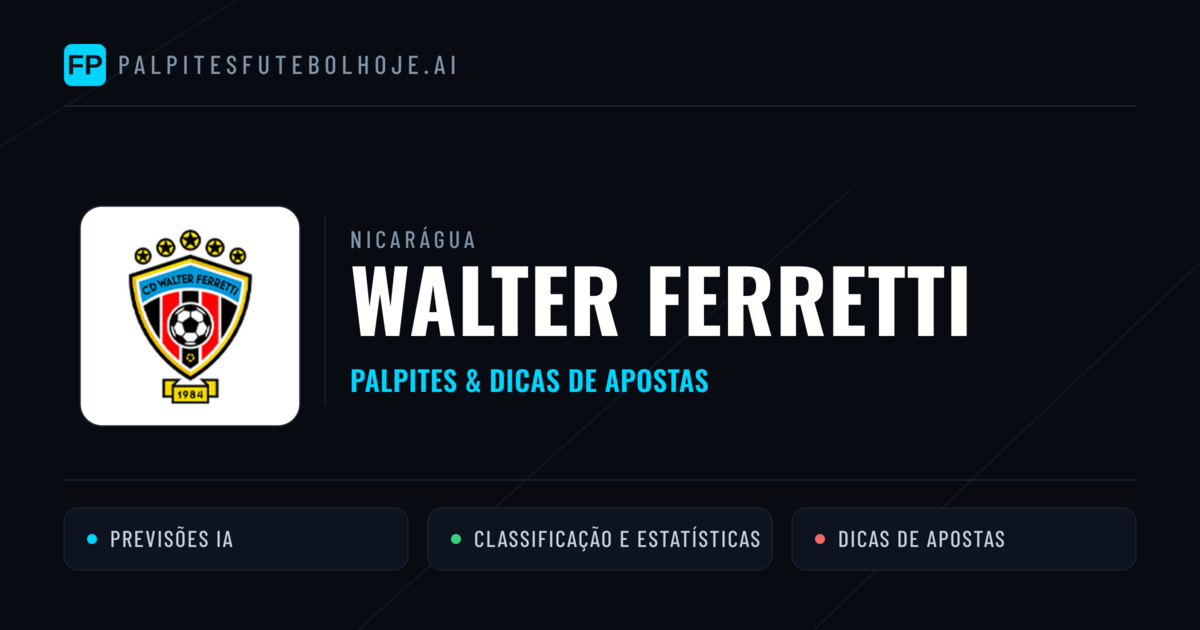 Walter Ferretti Palpites & Estatísticas