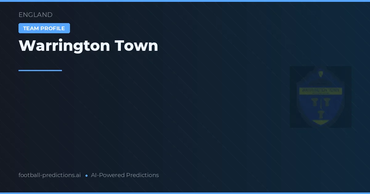 Warrington Town Palpites & Estatísticas