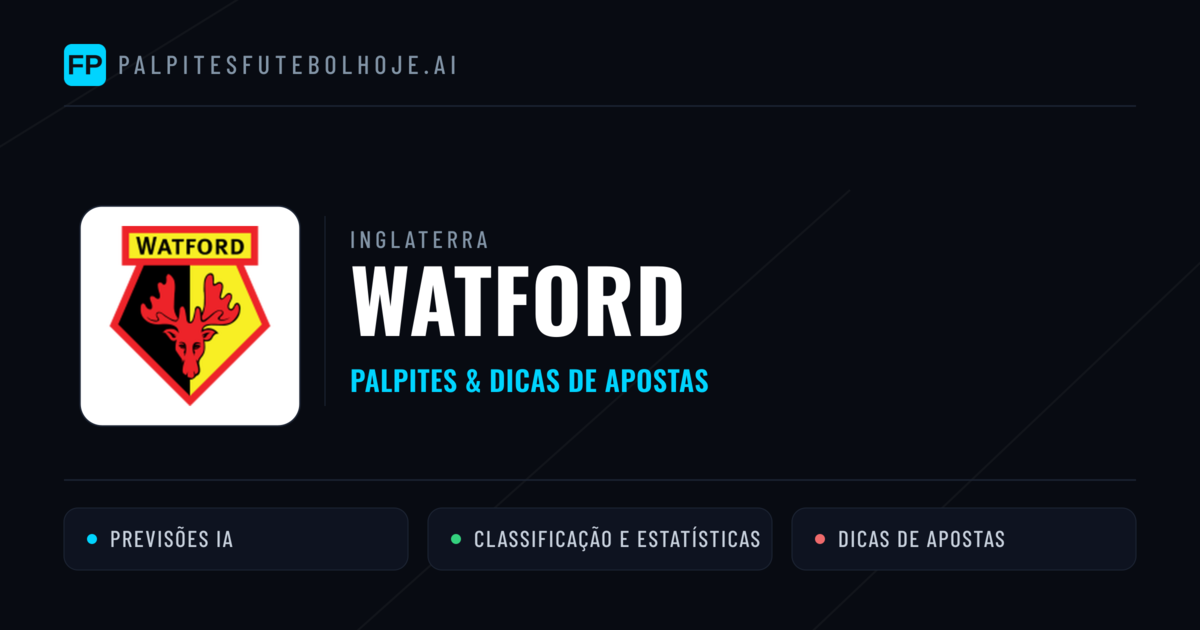 Watford Palpites & Estatísticas