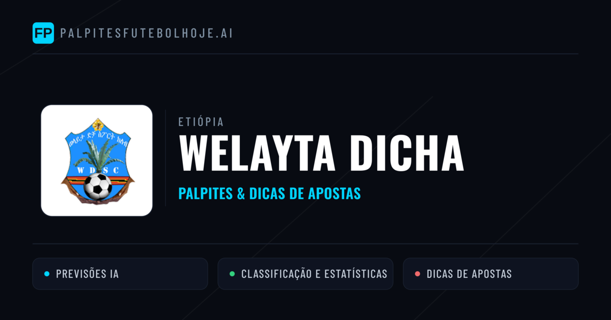 Welayta Dicha Palpites & Estatísticas