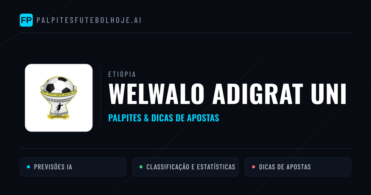 Welwalo Adigrat Uni Palpites & Estatísticas