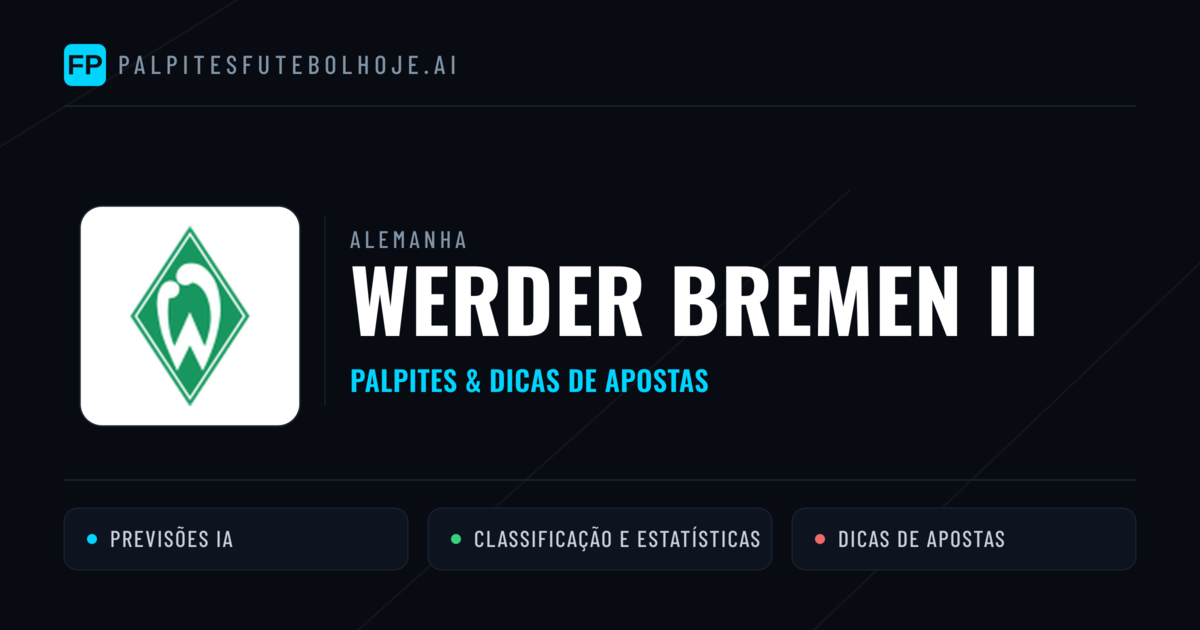 Werder Bremen II Palpites & Estatísticas