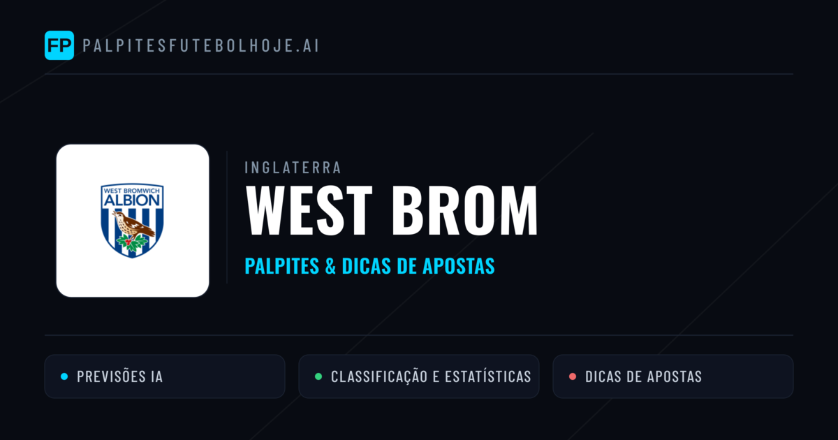 West Brom Palpites & Estatísticas