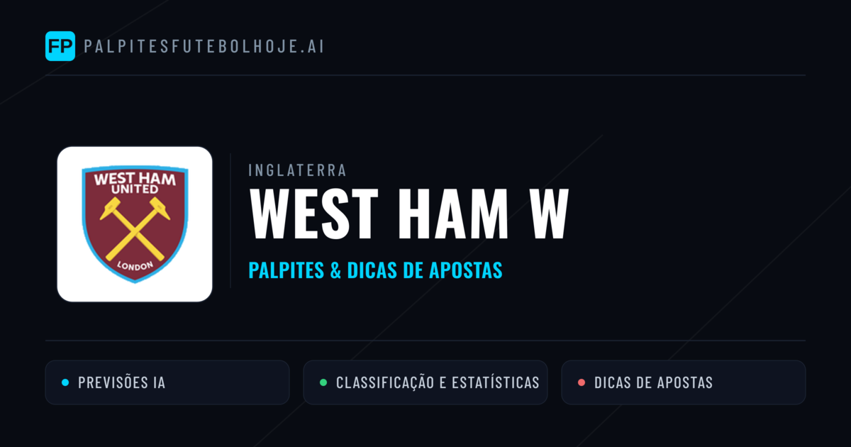 West Ham W Palpites & Estatísticas