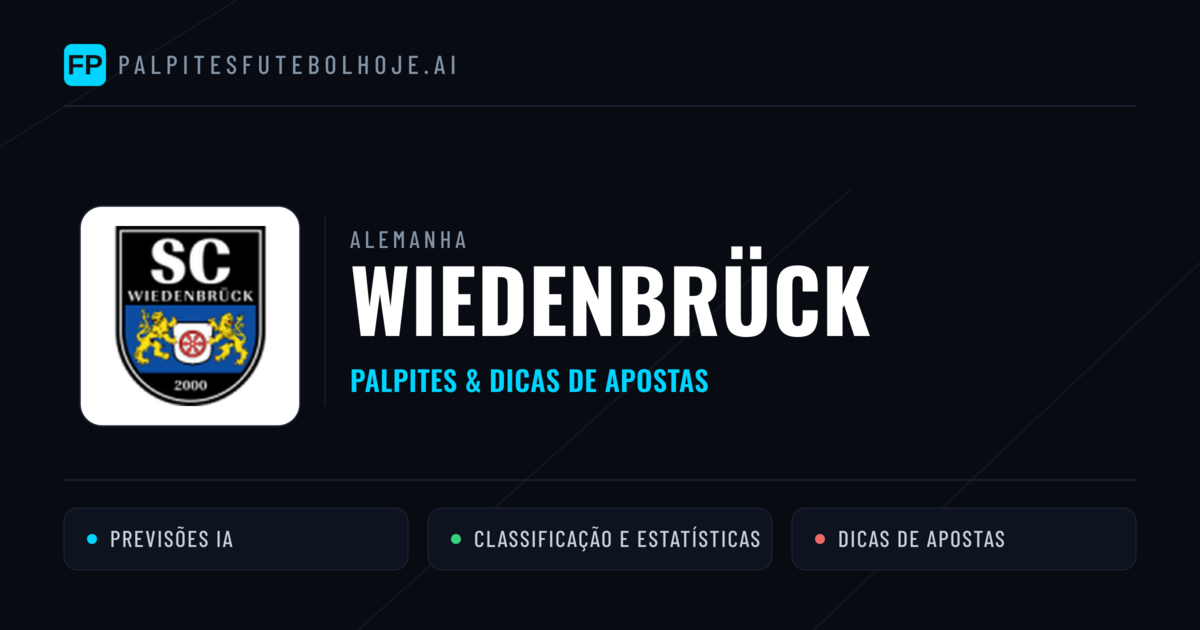 Wiedenbrück Palpites & Estatísticas