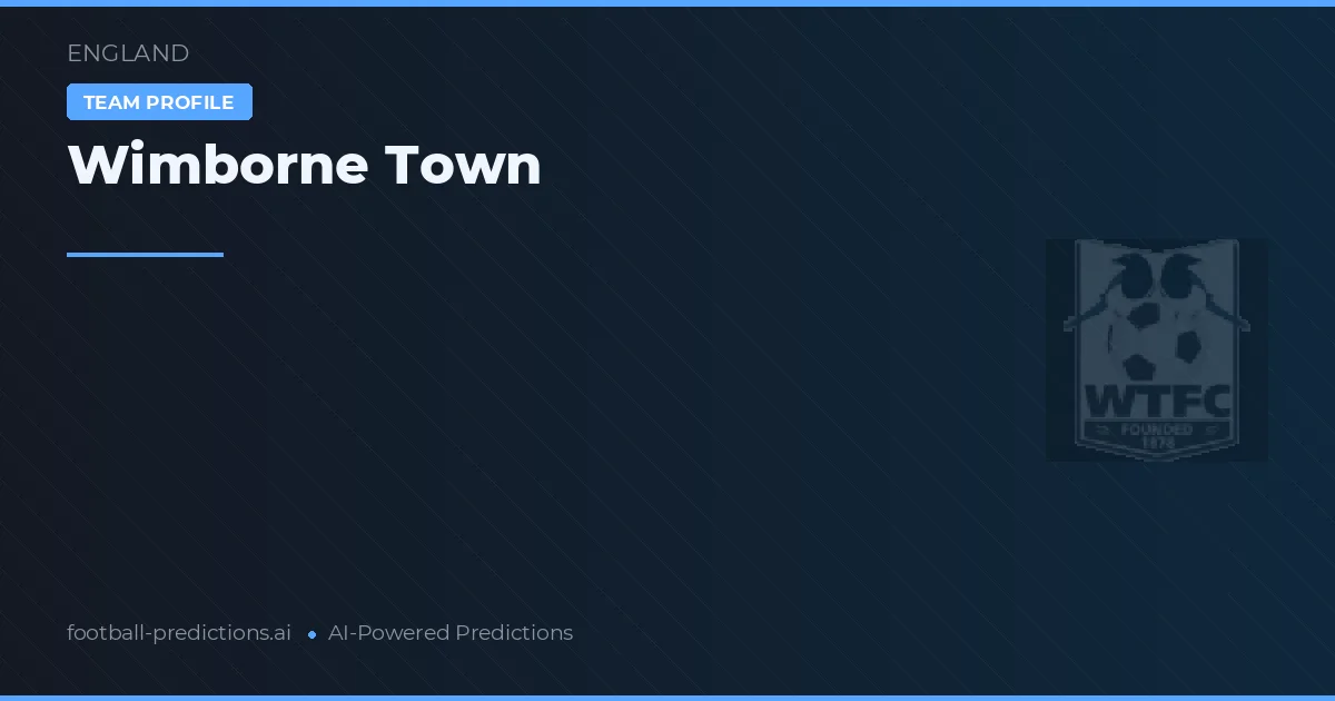 Wimborne Town Palpites & Estatísticas