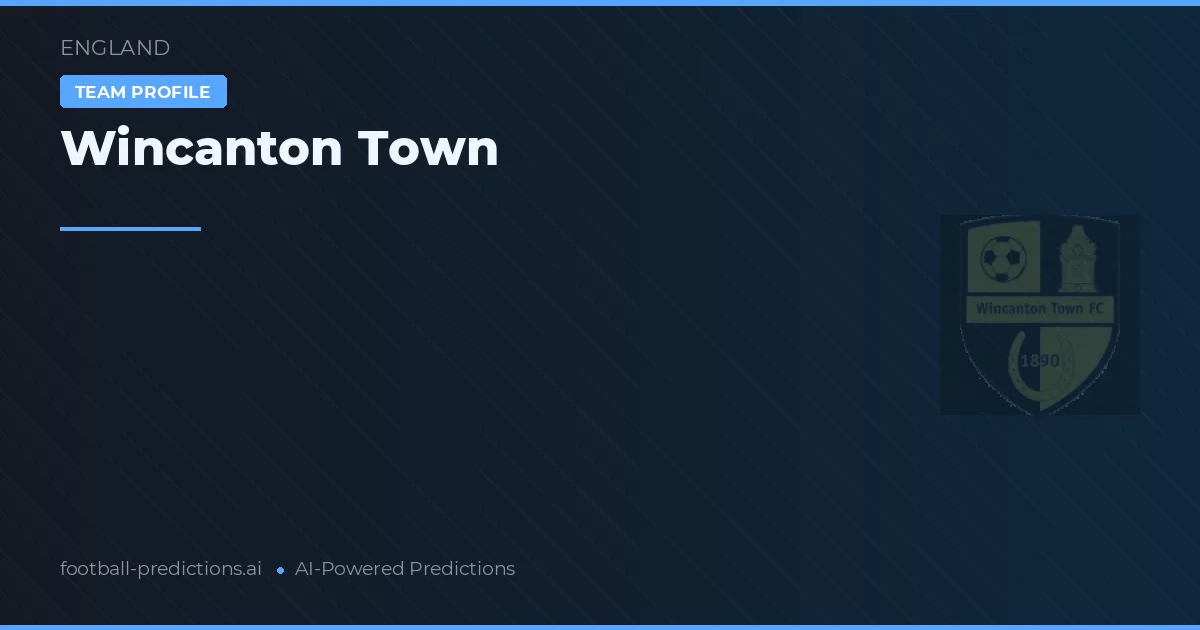 Wincanton Town Palpites & Estatísticas