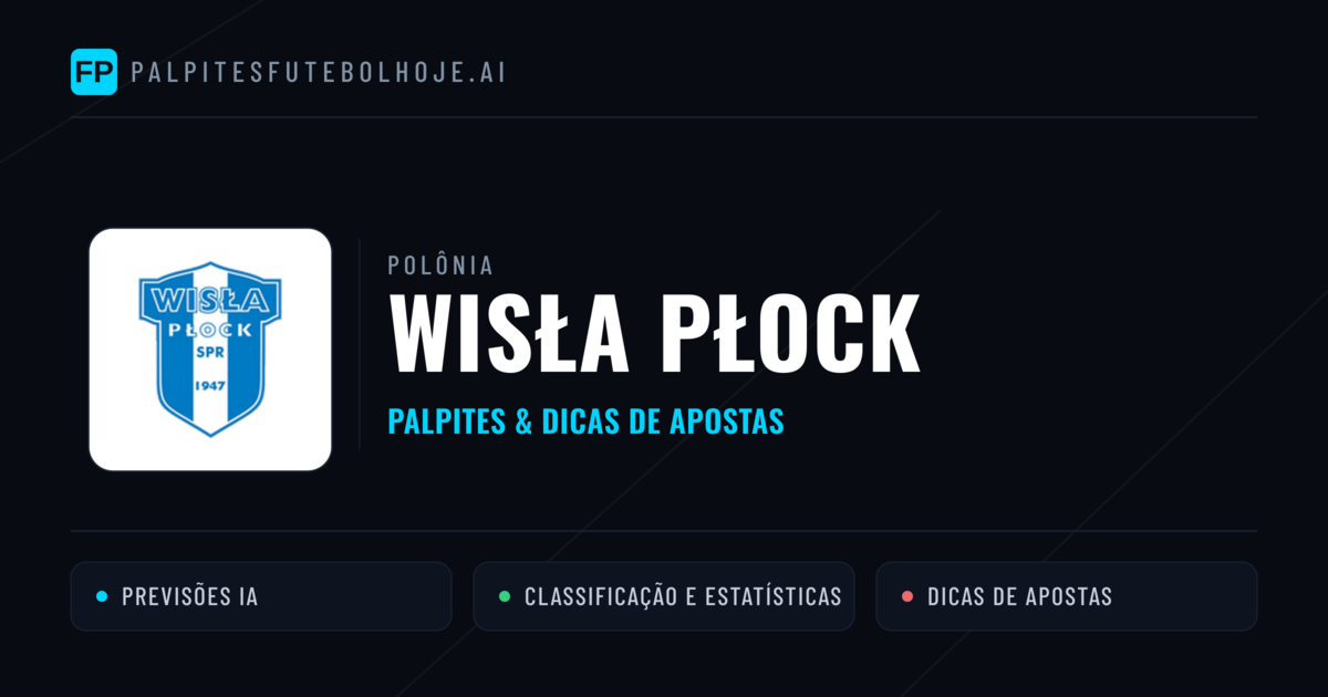 Wisła Płock Palpites & Estatísticas