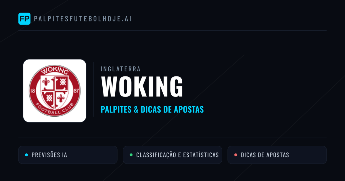 Woking Palpites & Estatísticas