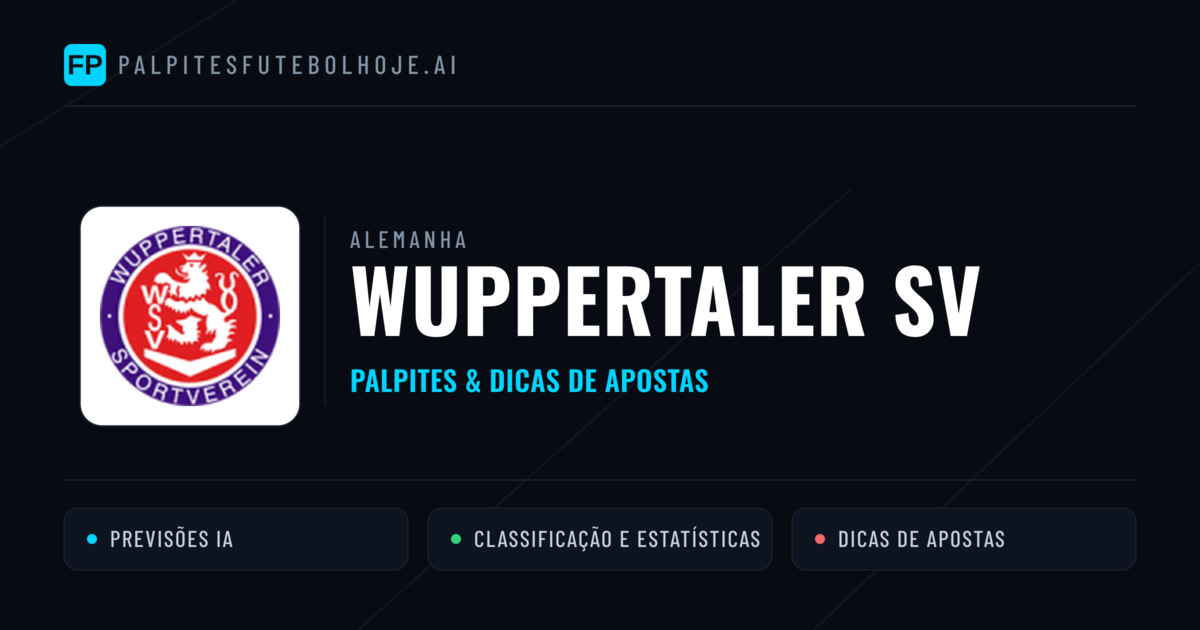 Wuppertaler SV Palpites & Estatísticas