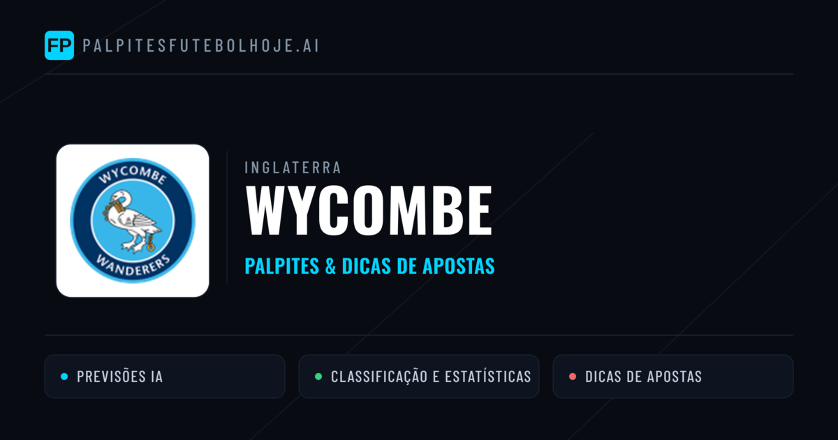 Wycombe Palpites & Estatísticas