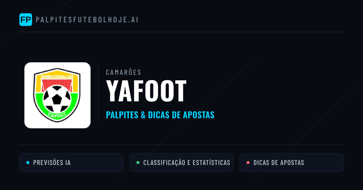 Yafoot Palpites & Estatísticas