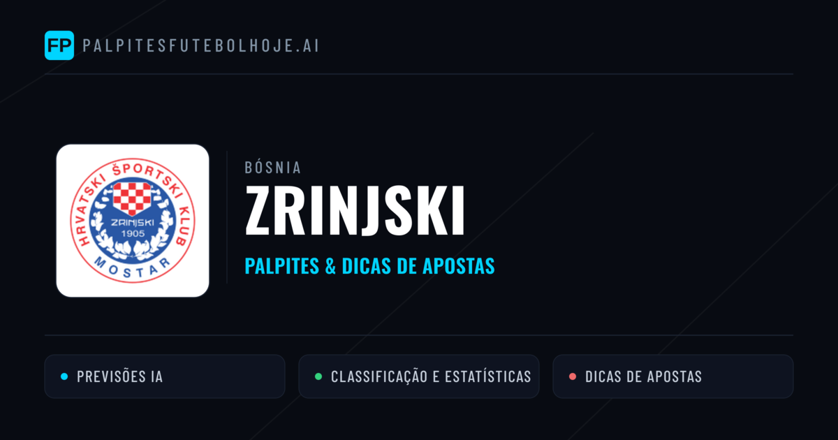 Zrinjski Palpites & Estatísticas