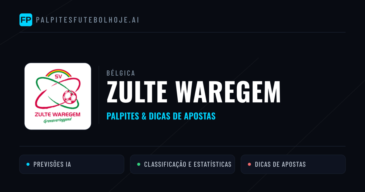 Zulte Waregem Palpites & Estatísticas